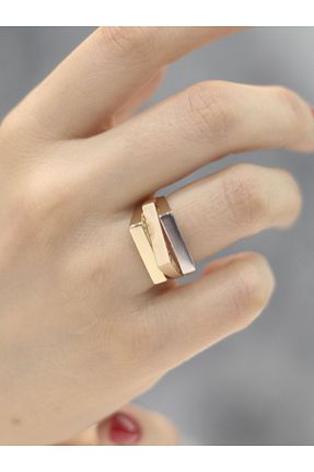 انگشتر طلا رنگی زنانه 14 عیار ZEYNEPLİ GOLD - کد 809706814