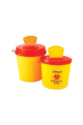 سطل زباله زرد پلاستیک 5 L کد 31297735