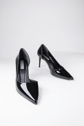 کفش پاشنه بلند کلاسیک مشکی زنانه پاشنه ساده پاشنه کوتاه ( 4 - 1 cm ) کد 803341729