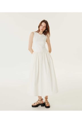 لباس سفید زنانه بافتنی راحت کد 822935860