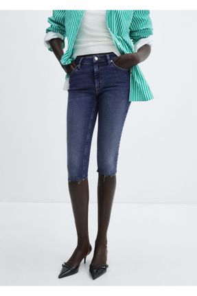 شلوار جین آبی زنانه پاچه رگولار استاندارد کد 820216371