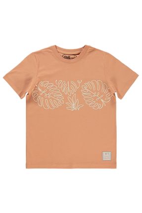 تی شرت نارنجی بچه گانه رگولار کد 835913743