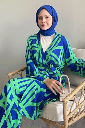 لباس حجاب سبز زنانه رگولار InStyle - کد 836376333