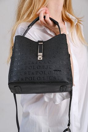 کیف دوشی مشکی زنانه چرم مصنوعی Just Polo - کد 137893398
