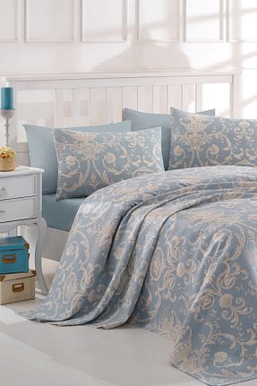 پیکه و ست پیکه تکنفره آبی پنبه ای Enlora Home - کد 845386820