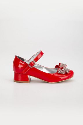 کفش مجلسی قرمز بچه گانه پاشنه ضخیم BDKButik - کد 808381157