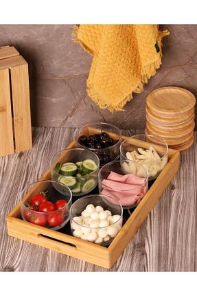 سرویس قهوه خوری قهوه ای 6 نفره Bambum - کد 765415134