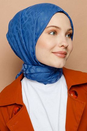 شال سرمه ای زنانه ابریشم VALORSCARF - کد 788347881