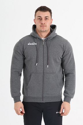 سوئیشرت اسپرت طوسی مردانه رگولار Diadora - کد 659012428