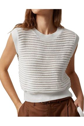 تیشرت سفید زنانه اسلیم فیت youknitwear you - کد 845320274