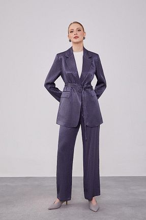 ست بالاتنه و پائین تنه حجاب طوسی زنانه رگولار Levidor - کد 845340054
