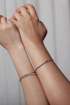 دستبند نقره زنانه 925 عیار klas gümüş - کد 754009750