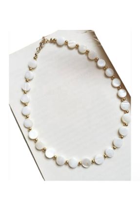 گردنبند جواهر سفید زنانه کد 802020138