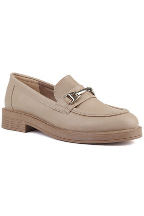 کفش لوفر بژ زنانه چرم مصنوعی Pierre Cardin - کد 845419866