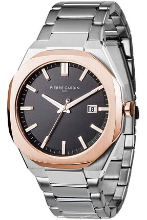 ساعت مچی زرشکی مردانه 41-45 میلی متر Pierre Cardin - کد 845515033