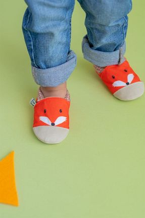 پاپوش نارنجی بچه گانه پارچه ای First Step - کد 137184126