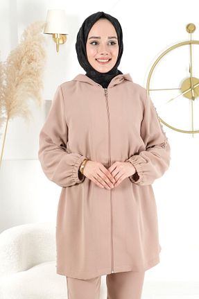 تونیک حجاب قهوه ای زنانه بافتنی MASSİMO DONNA - کد 845525750