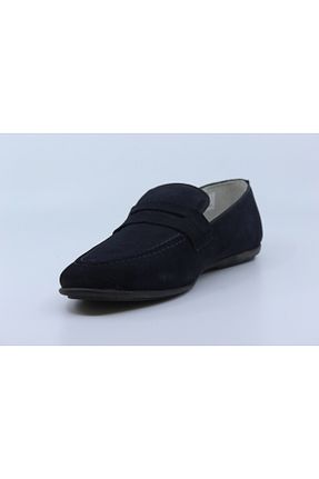 کفش کژوال سرمه ای مردانه چرم خالص Papuccu - کد 845549335