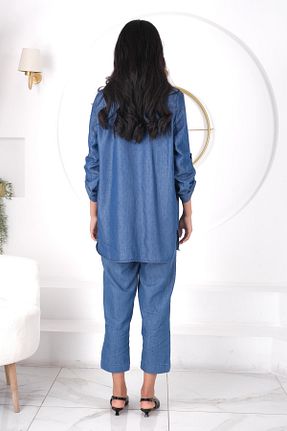 شلوار آبی زنانه بافتنی MASSİMO DONNA - کد 845558313