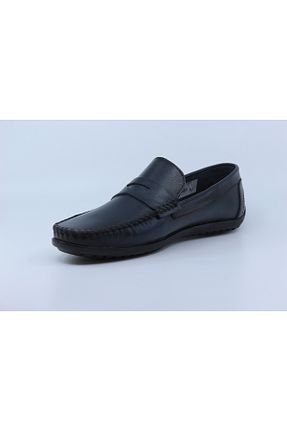 کفش کژوال سرمه ای مردانه چرم خالص Papuccu - کد 845551899
