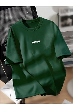 تیشرت خاکی زنانه اورسایز Revasser - کد 845583827