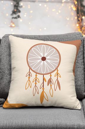 کوسن و روکش کوسن بژ مخمل Royalte - کد 845596238