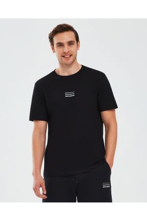 تی شرت اسپرت مشکی مردانه سایز بزرگ کد 813378050