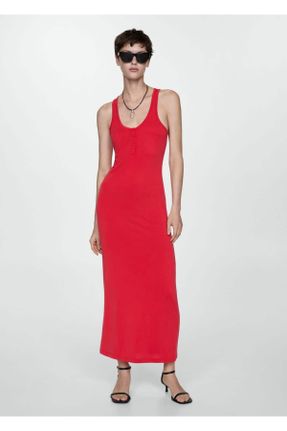 لباس قرمز زنانه بافت رگولار کد 824542860