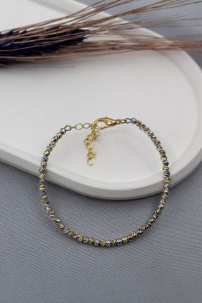 دستبند جواهر طلائی زنانه برنز کد 764295964