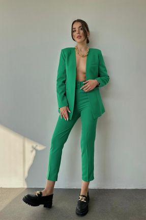 ست سبز زنانه بافتنی پلی استر Fitted کد 748103639