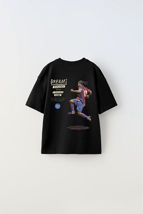 تیشرت مشکی بچه گانه گشاد The Champ Clothing - کد 838150300