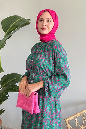 لباس حجاب سبز زنانه رگولار InStyle - کد 839656764