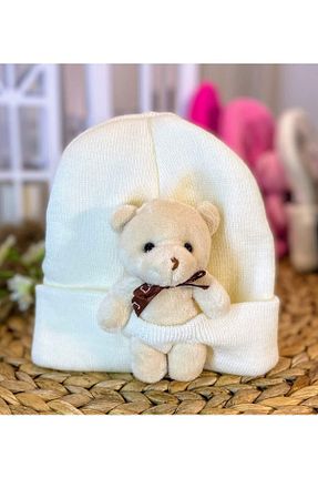 کلاه پشمی بژ زنانه پنبه ای DESİGNER - کد 368127403