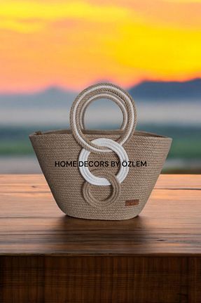 کیف دستی قهوه ای زنانه ابعاد کوچک home decors by özlem - کد 843811006