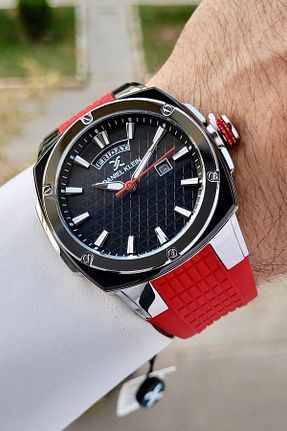 ساعت مچی قرمز مردانه 44 میلی متر Daniel Klein - کد 845373481