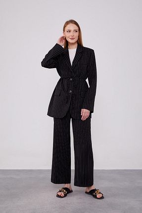 ست بالاتنه و پائین تنه حجاب مشکی زنانه اورسایز Levidor - کد 845392132