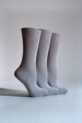 جوراب طوسی مردانه بامبو KaeLaurean - کد 835000136