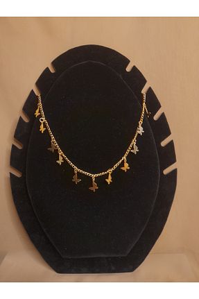 گردنبند جواهر قرمز زنانه روکش طلا safhas - کد 845398194