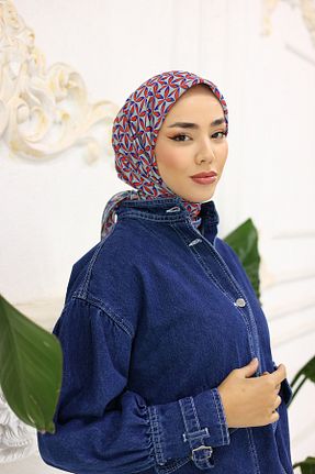 روسری سرمه ای پنبه ای Silk Home - کد 845428818
