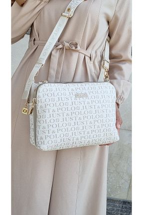 کیف دوشی بژ زنانه چرم مصنوعی Just Polo - کد 79101881