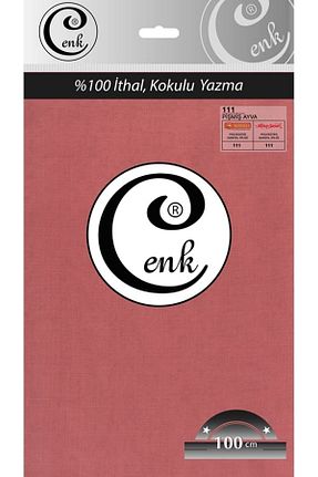 روسری صورتی کرپ ساتن ابریشم Cenk - کد 38180309