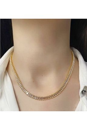 گردنبند استیل ( فولاد ) طلائی زنانه استیل ضد زنگ MODA - کد 845452855