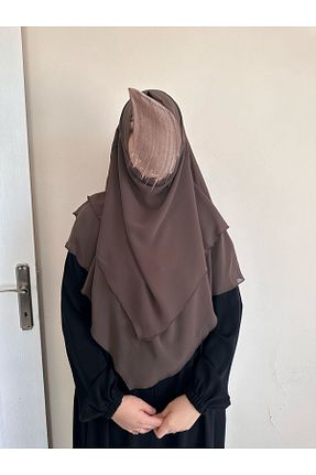 روسری قهوه ای شیفون ALBİSE BUTİK - کد 765000994