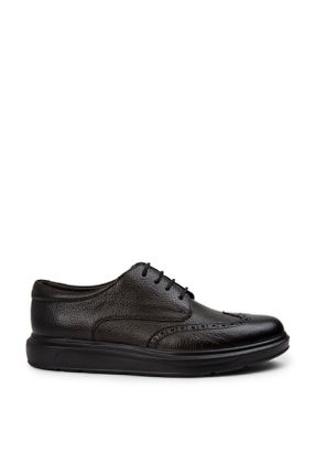 کفش کژوال خاکی مردانه چرم طبیعی پاشنه کوتاه ( 4 - 1 cm ) پاشنه ساده کد 781489126