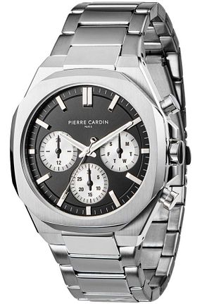 ساعت مچی زرشکی مردانه 41-45 میلی متر Pierre Cardin - کد 845515166