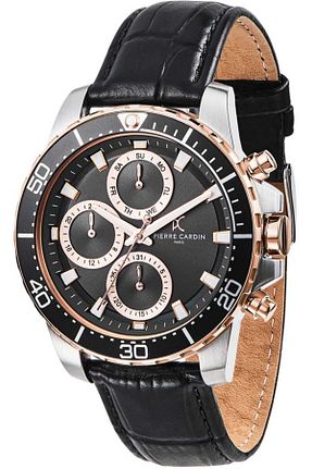 ساعت مچی زرشکی مردانه 41-45 میلی متر Pierre Cardin - کد 845514397