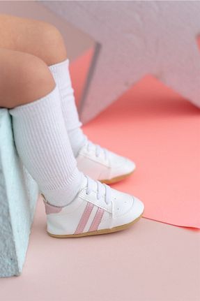 پاپوش صورتی بچه گانه چرم مصنوعی First Step - کد 481881222