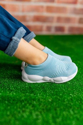 کفش اسنیکر آبی بچه گانه بدون بند First Step - کد 100273397