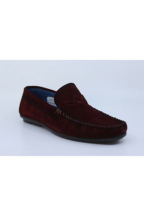 کفش کژوال زرشکی مردانه چرم خالص Papuccu - کد 845549257