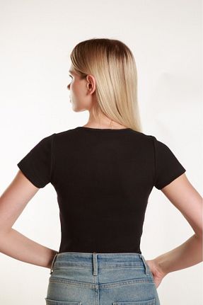 تیشرت مشکی زنانه Fitted CG Boutique - کد 845357903